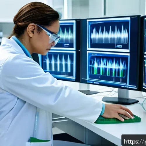 임상병리사와 임상 시험의 역할 - A modern clinical laboratory scene showcasing a diverse team of skilled laboratory technicians and c...